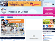 Tablet Screenshot of cma-correze.fr